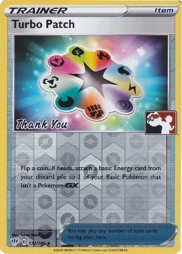 Turbo Patch (172/189) (Pokemon League) [Sword & Shield: Darkness Ablaze] | Exor Games Bridgewater