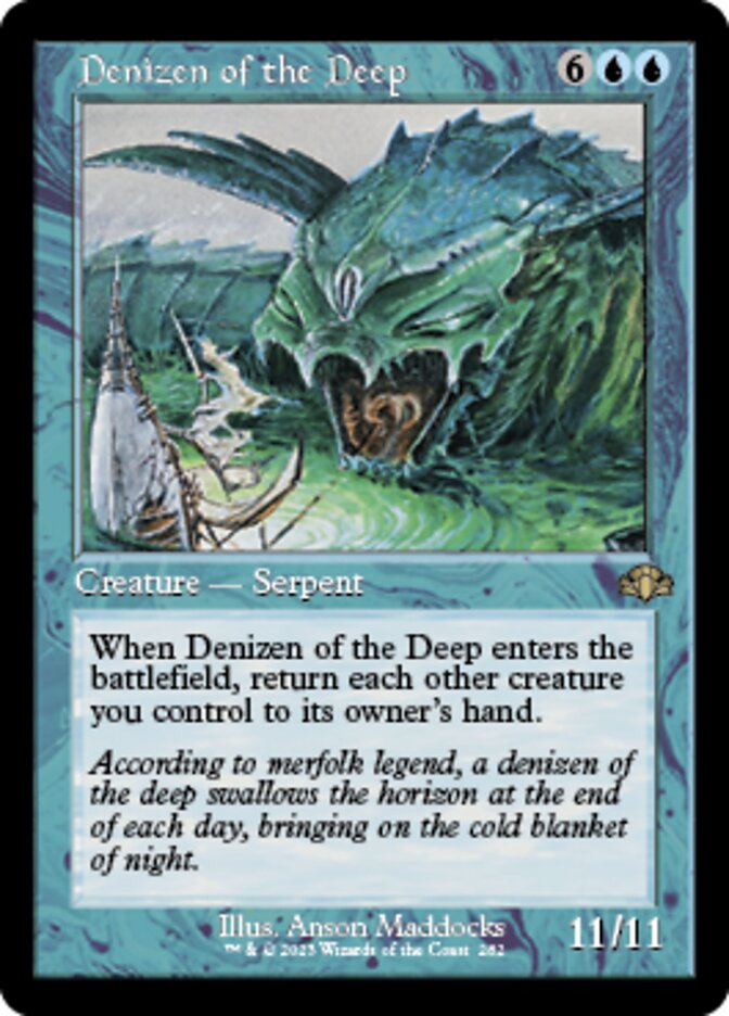 Denizen of the Deep (Retro) [Dominaria Remastered] | Exor Games Bridgewater