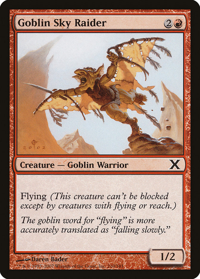 Goblin Sky Raider [Tenth Edition] | Exor Games Bridgewater