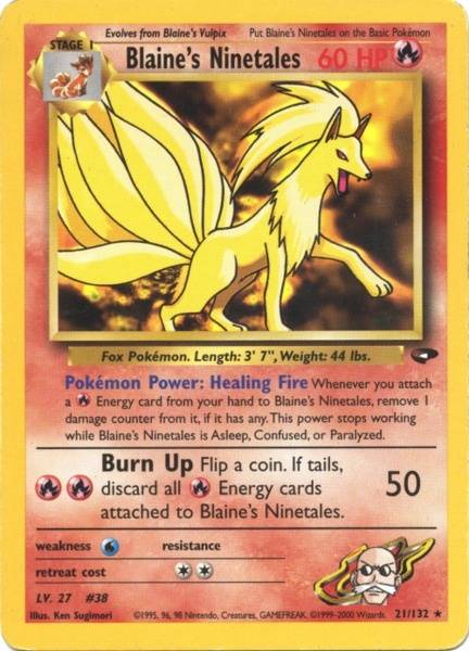 Blaine's Ninetales (21/132) [Gym Challenge Unlimited] | Exor Games Bridgewater