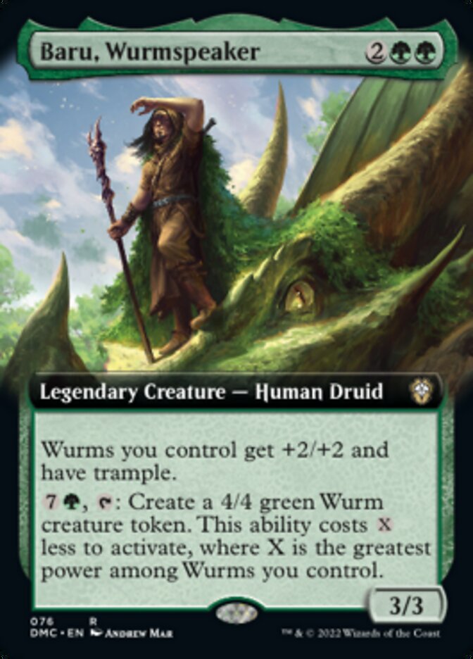 Baru, Wurmspeaker (Extended Art) [Dominaria United Commander] | Exor Games Bridgewater