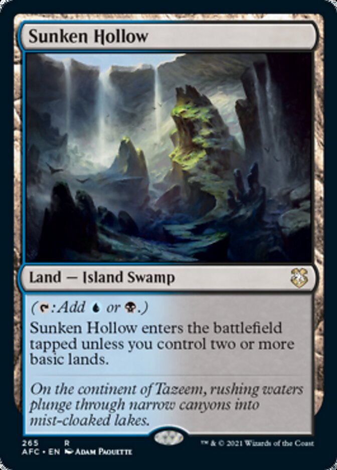 Sunken Hollow [Dungeons & Dragons: Adventures in the Forgotten Realms Commander] | Exor Games Bridgewater