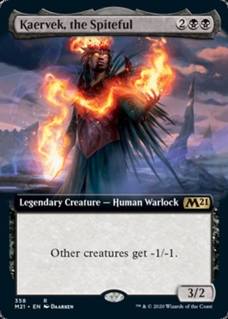 Kaervek, the Spiteful (Extended Art) [Core Set 2021] | Exor Games Bridgewater