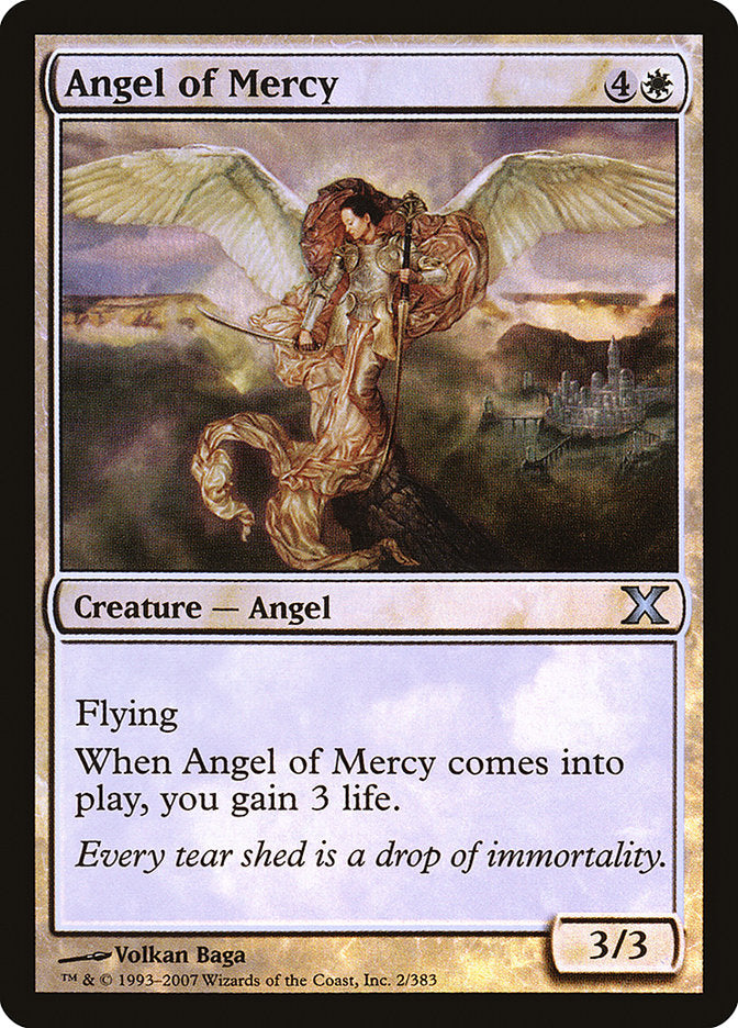 Angel of Mercy (Premium Foil) [Tenth Edition] | Exor Games Bridgewater