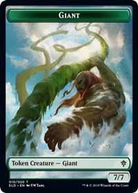 Giant // Food (18) Double-sided Token [Throne of Eldraine Tokens] | Exor Games Bridgewater