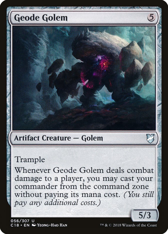 Geode Golem [Commander 2018] | Exor Games Bridgewater