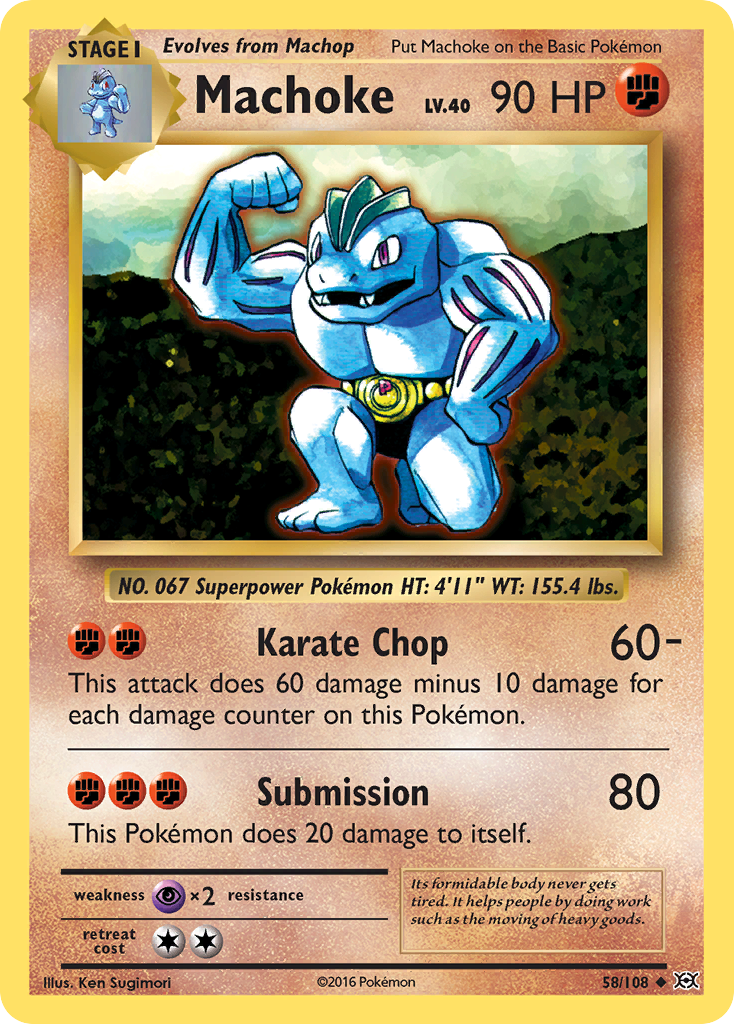 Machoke (58/108) [XY: Evolutions] | Exor Games Bridgewater