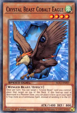 Crystal Beast Cobalt Eagle [SGX1-ENF07] Common | Exor Games Bridgewater