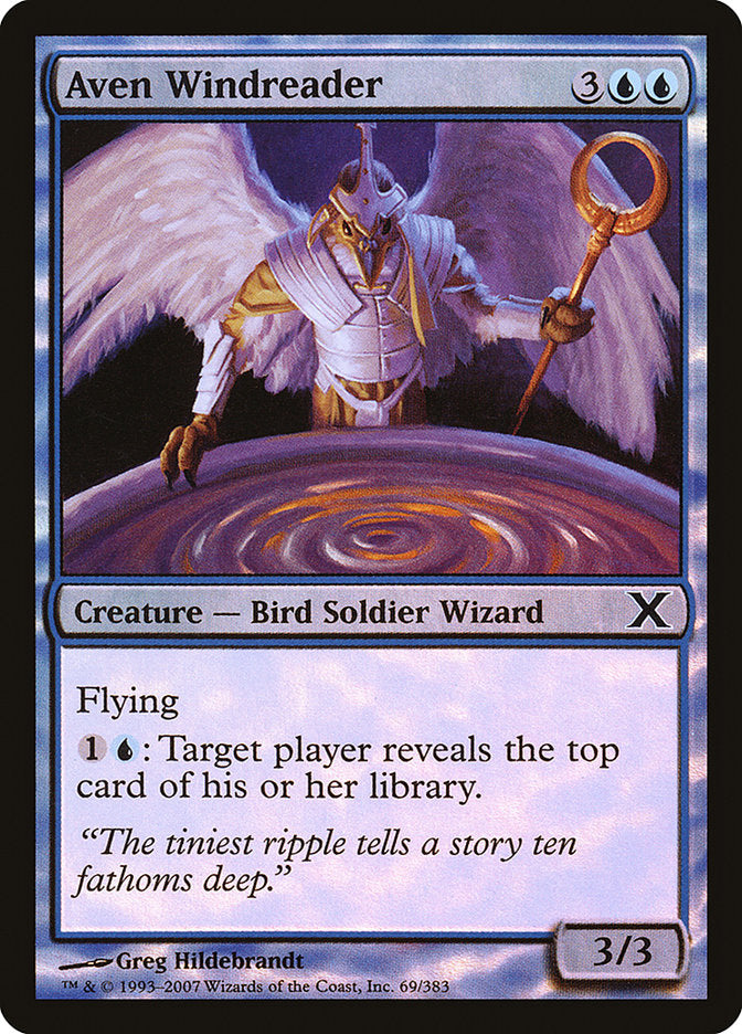 Aven Windreader (Premium Foil) [Tenth Edition] | Exor Games Bridgewater
