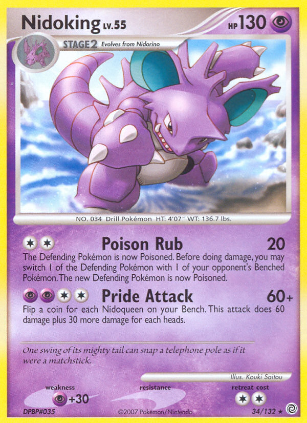 Nidoking (34/132) [Diamond & Pearl: Secret Wonders] | Exor Games Bridgewater