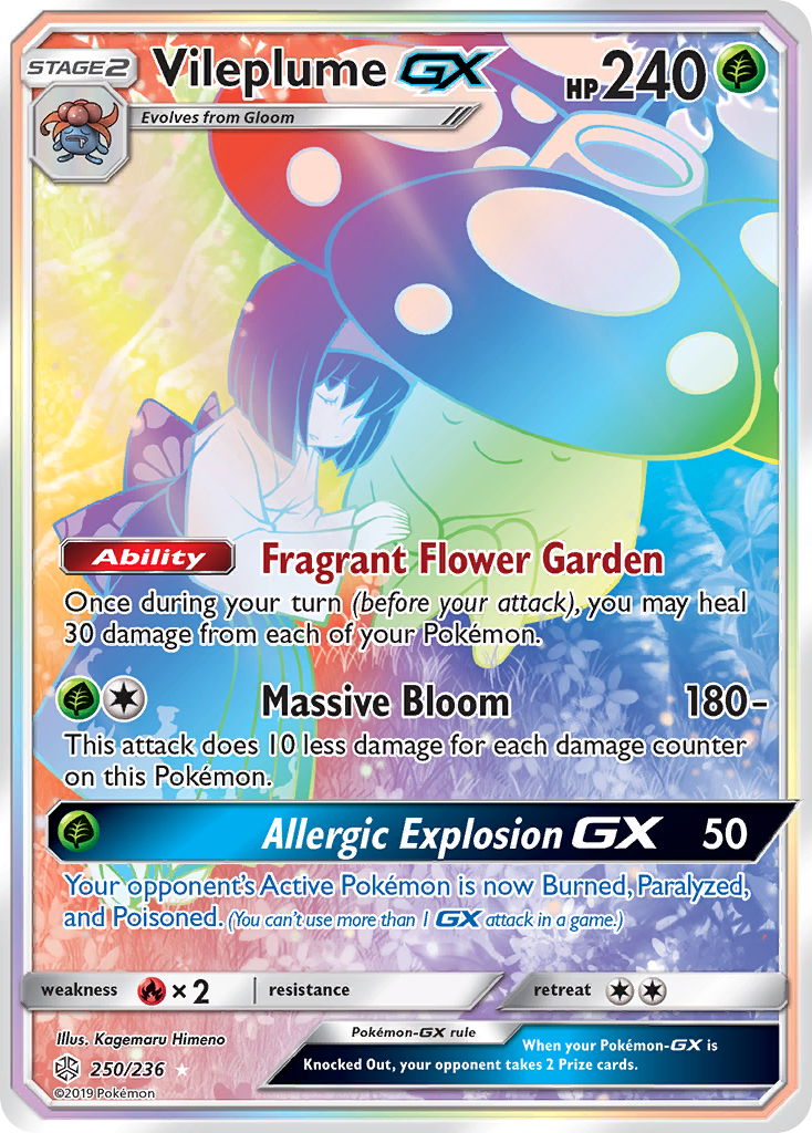 Vileplume GX (250/236) [Sun & Moon: Cosmic Eclipse] | Exor Games Bridgewater