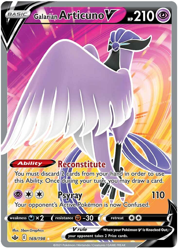 Galarian Articuno V (169/198) [Sword & Shield: Chilling Reign] | Exor Games Bridgewater