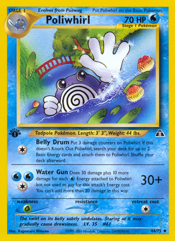 Poliwhirl (44/75) [Neo Discovery 1st Edition] | Exor Games Bridgewater