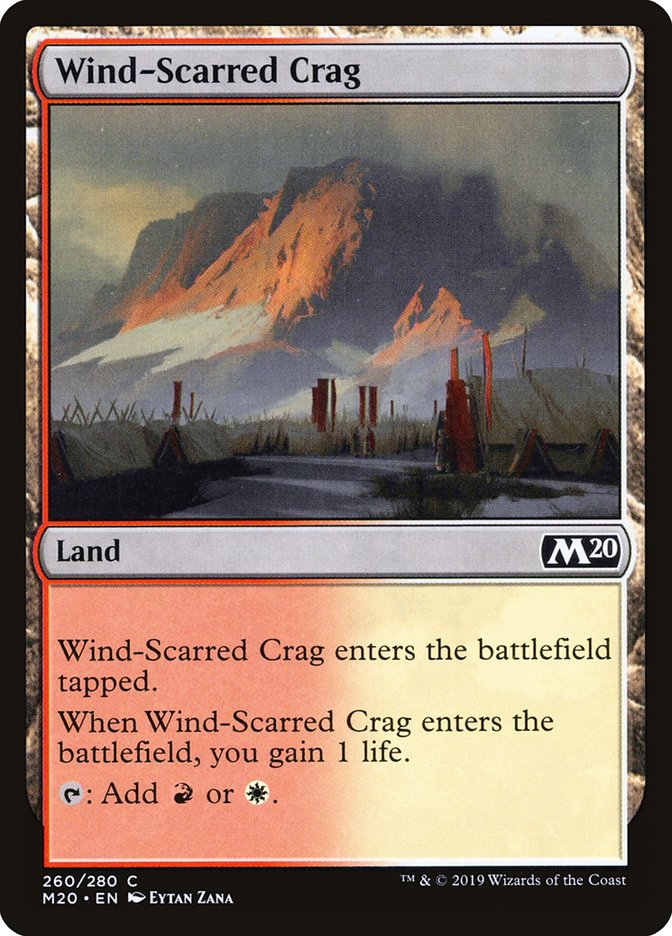 Wind-Scarred Crag [Core Set 2020] | Exor Games Bridgewater