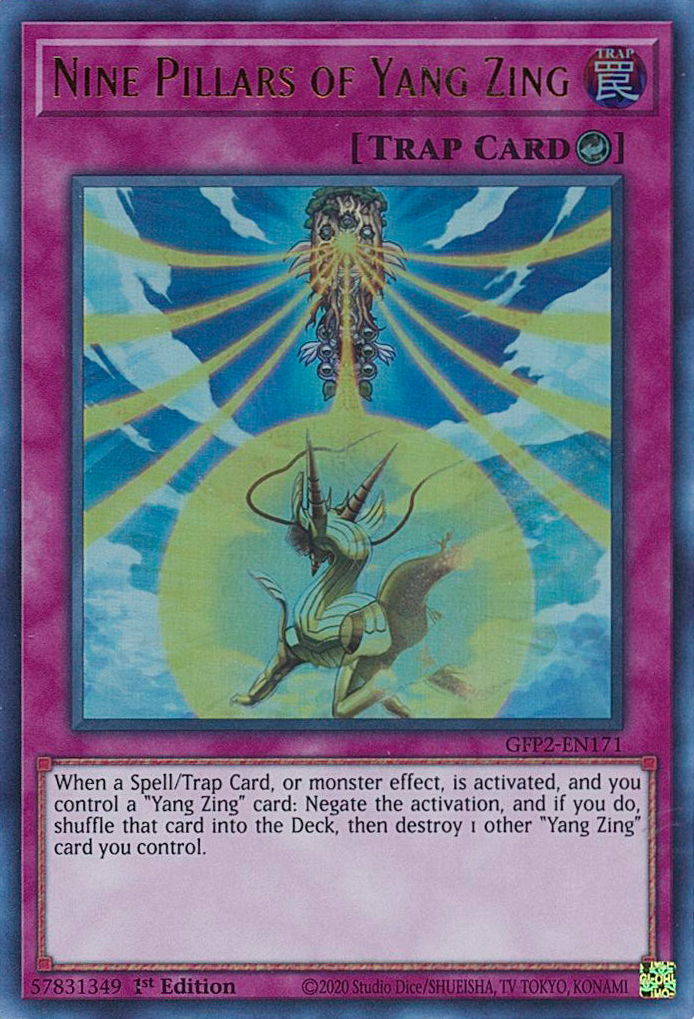 Nine Pillars of Yang Zing [GFP2-EN171] Ultra Rare | Exor Games Bridgewater