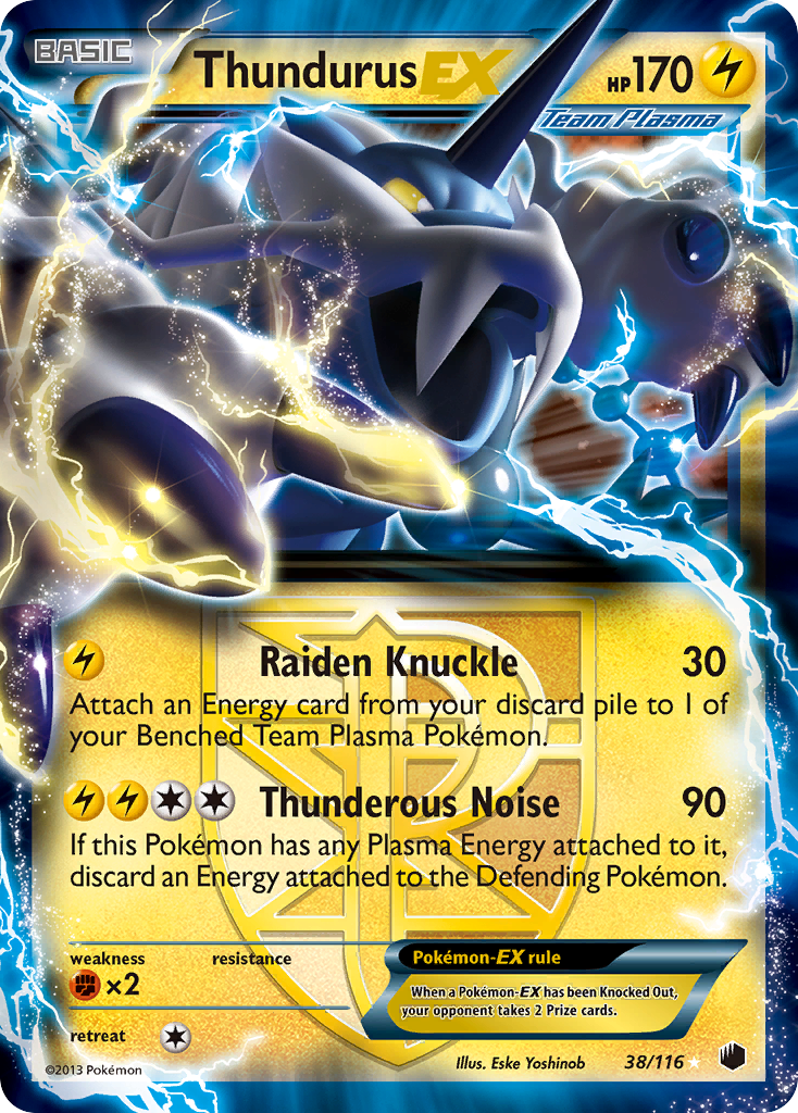 Thundurus EX (38/116) [Black & White: Plasma Freeze] | Exor Games Bridgewater