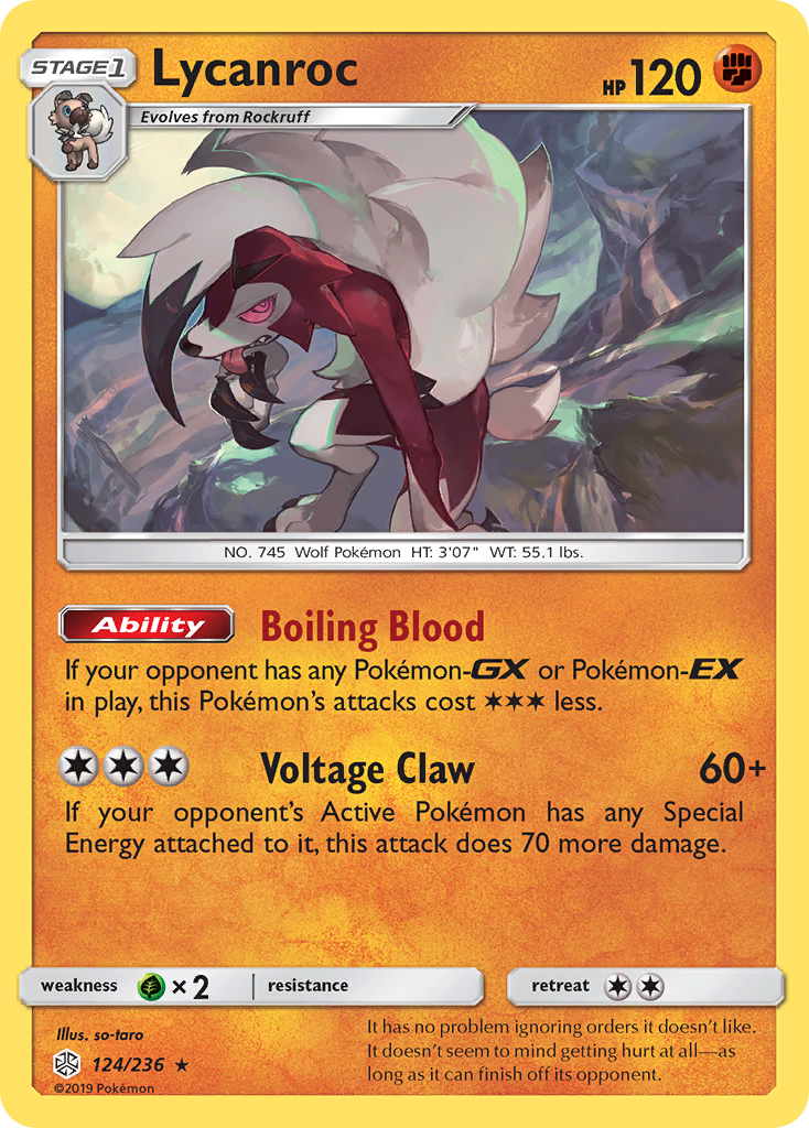 Lycanroc (124/236) [Sun & Moon: Cosmic Eclipse] | Exor Games Bridgewater