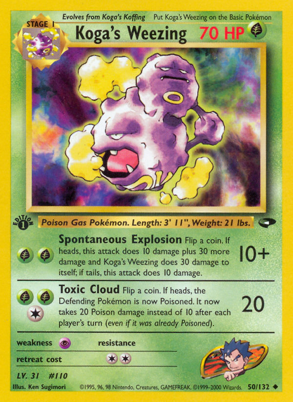 Koga's Weezing (50/132) [Gym Challenge 1st Edition] | Exor Games Bridgewater