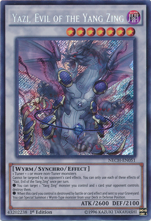 Yazi, Evil of the Yang Zing [NECH-EN051] Secret Rare | Exor Games Bridgewater