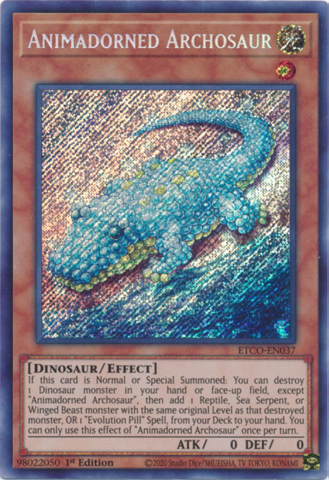 Animadorned Archosaur [ETCO-EN037] Secret Rare | Exor Games Bridgewater