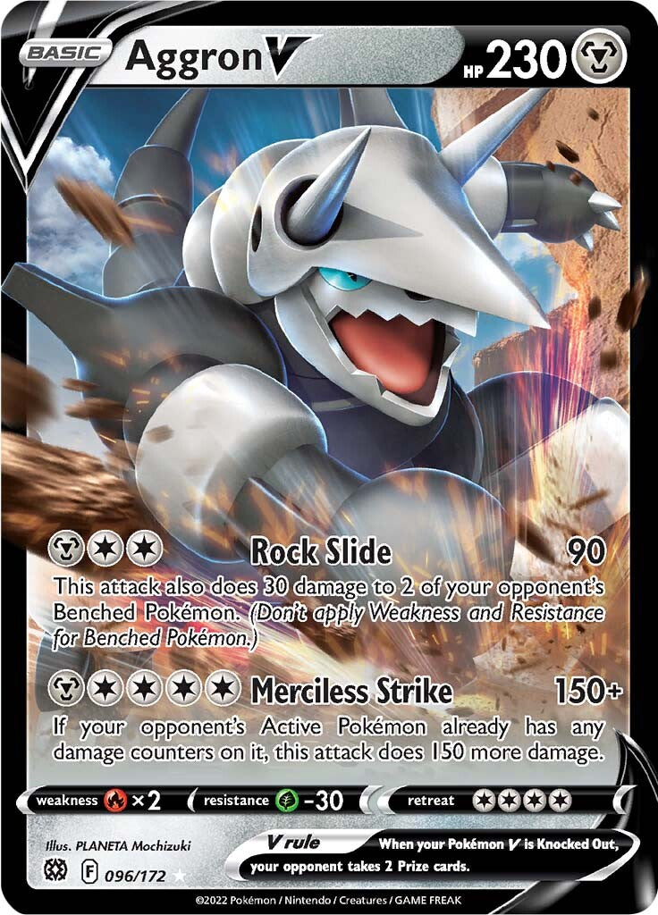 Aggron V (096/172) [Sword & Shield: Brilliant Stars] | Exor Games Bridgewater