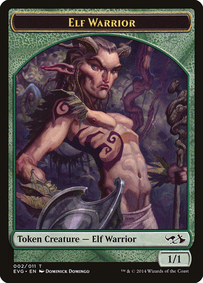 Elf Warrior Token (Elves vs. Goblins) [Duel Decks Anthology Tokens] | Exor Games Bridgewater