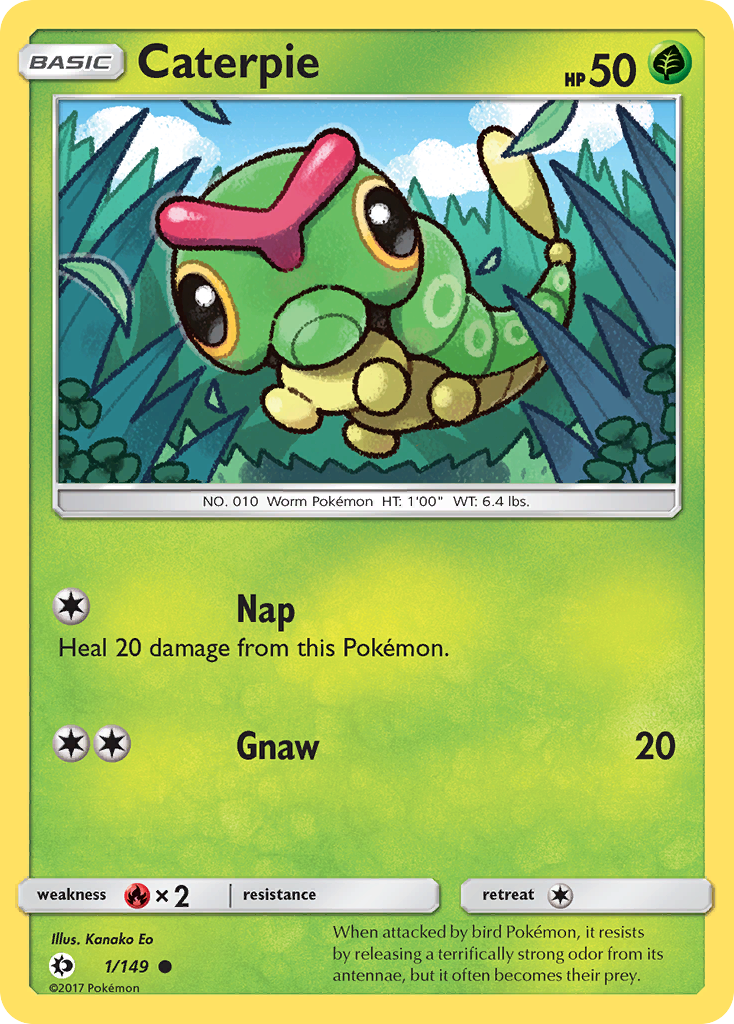 Caterpie (1/149) [Sun & Moon: Base Set] | Exor Games Bridgewater