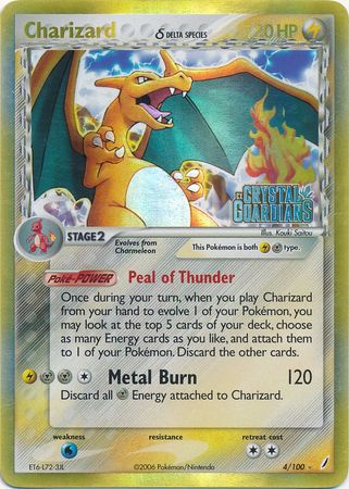 Charizard (4/100) (Delta Species) (Stamped) [EX: Crystal Guardians] | Exor Games Bridgewater