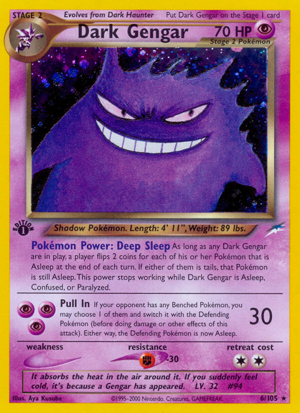 Dark Gengar (6/105) [Neo Destiny 1st Edition] | Exor Games Bridgewater