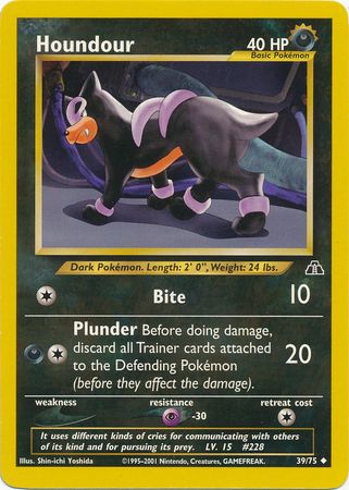 Houndour (39/75) [Neo Discovery Unlimited] | Exor Games Bridgewater