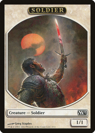 Soldier Token [Magic 2013 Tokens] | Exor Games Bridgewater