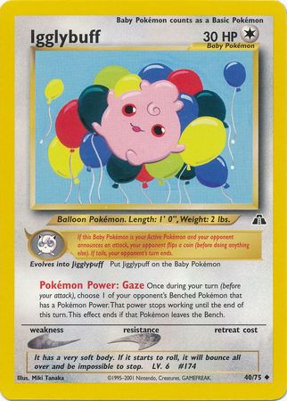Igglybuff (40/75) [Neo Discovery Unlimited] | Exor Games Bridgewater