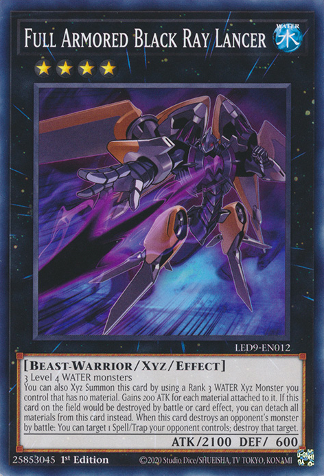 Full Armored Black Ray Lancer [LED9-EN012] Common | Exor Games Bridgewater