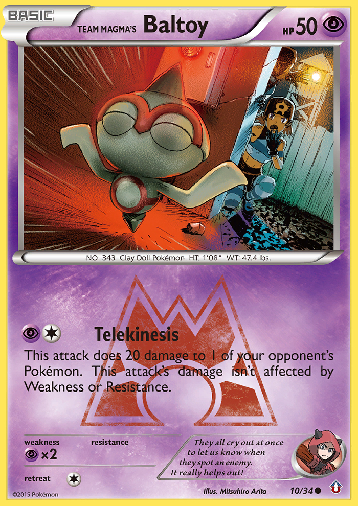 Team Magma's Baltoy (10/34) [XY: Double Crisis] | Exor Games Bridgewater