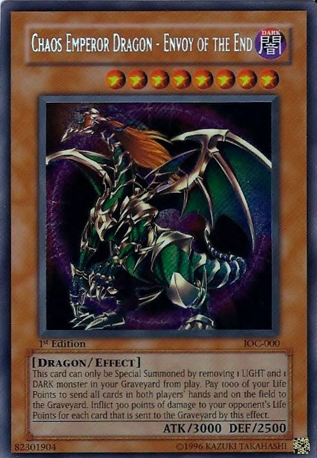 Chaos Emperor Dragon - Envoy of the End [IOC-000] Secret Rare | Exor Games Bridgewater