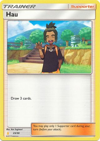 Hau (23/30) [Sun & Moon: Trainer Kit - Alolan Raichu] | Exor Games Bridgewater