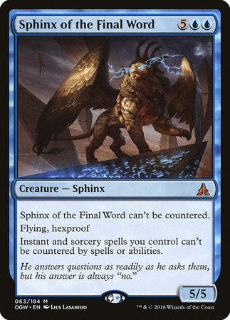 Sphinx of the Final Word [Oath of the Gatewatch] | Exor Games Bridgewater