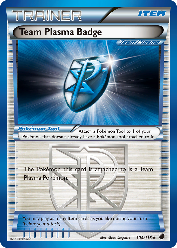 Team Plasma Badge (104/116) [Black & White: Plasma Freeze] | Exor Games Bridgewater