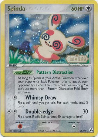 Spinda (26/92) (Stamped) [EX: Legend Maker] | Exor Games Bridgewater