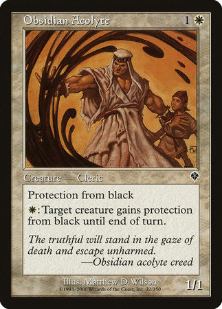 Obsidian Acolyte [Invasion] | Exor Games Bridgewater