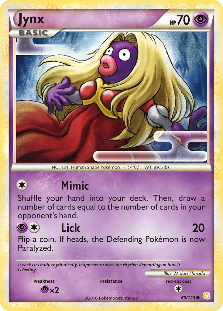 Jynx (69/123) [HeartGold & SoulSilver: Base Set] | Exor Games Bridgewater