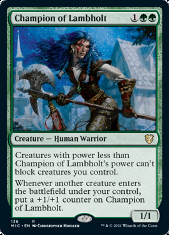 Champion of Lambholt [Innistrad: Midnight Hunt Commander] | Exor Games Bridgewater