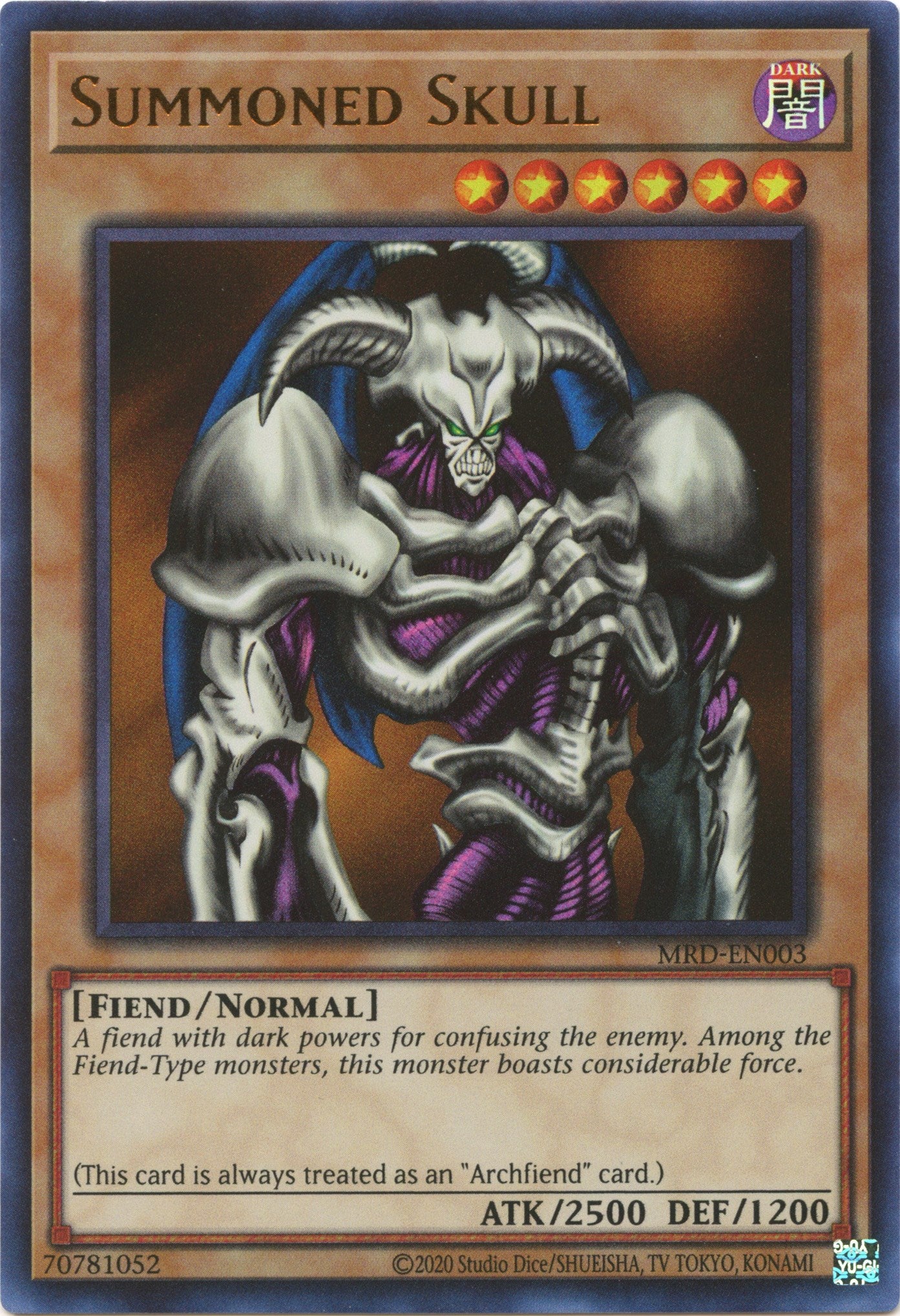 Summoned Skull (25th Anniversary) [MRD-EN003] Ultra Rare | Exor Games Bridgewater