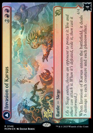 Invasion of Karsus // Refraction Elemental [March of the Machine Prerelease Promos] | Exor Games Bridgewater