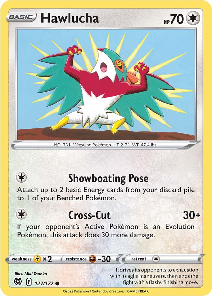 Hawlucha (127/172) [Sword & Shield: Brilliant Stars] | Exor Games Bridgewater