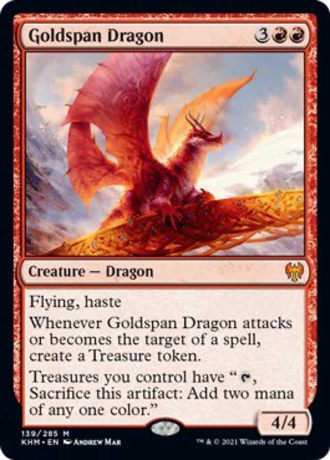 Goldspan Dragon [Kaldheim] | Exor Games Bridgewater