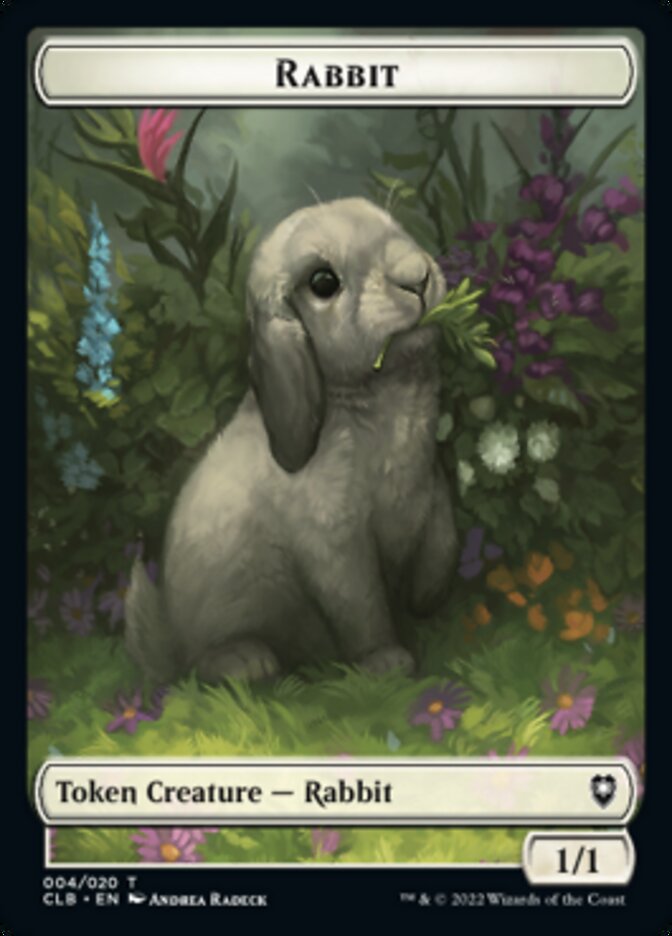 Treasure // Rabbit Double-sided Token [Commander Legends: Battle for Baldur's Gate Tokens] | Exor Games Bridgewater