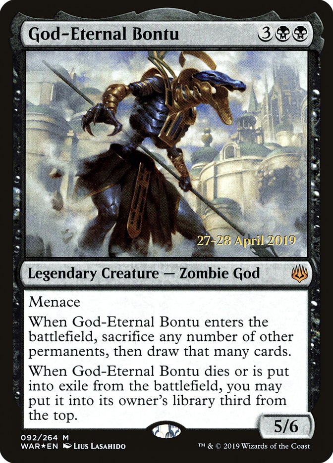 God-Eternal Bontu  [War of the Spark Prerelease Promos] | Exor Games Bridgewater