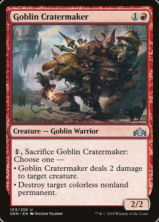 Goblin Cratermaker [Guilds of Ravnica] | Exor Games Bridgewater