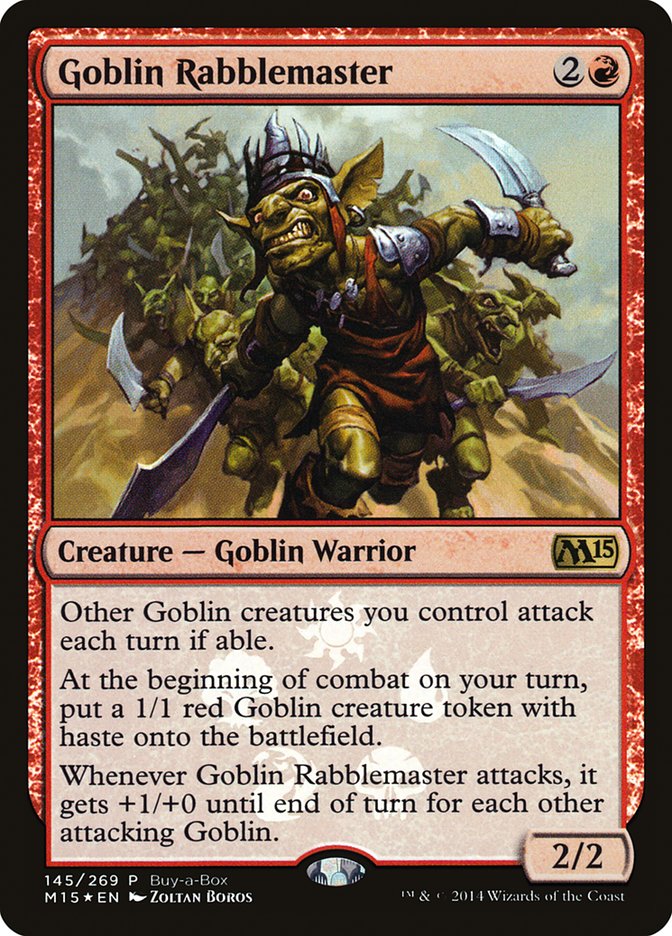 Goblin Rabblemaster (Buy-A-Box) [Magic 2015 Promos] | Exor Games Bridgewater